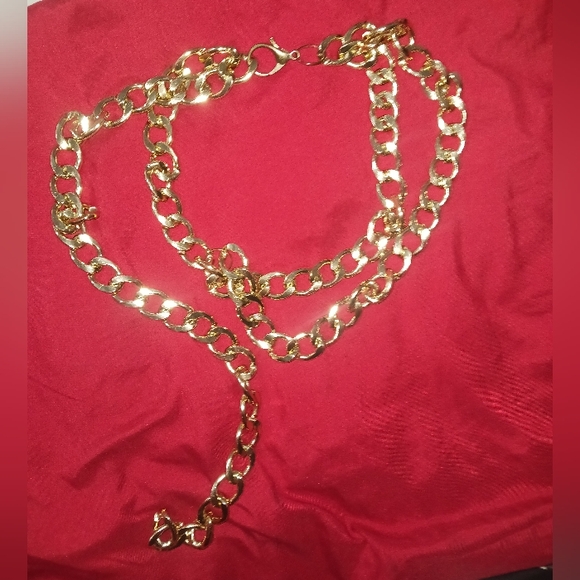 Women Fashion Gold Double Chain Belt - Picture 3 of 9